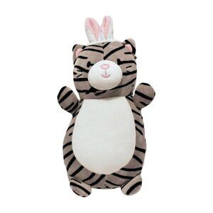SQUISHMALLOW Hug Mees Zaria 12" Striped Tabby Cat w/ Bunny Ears